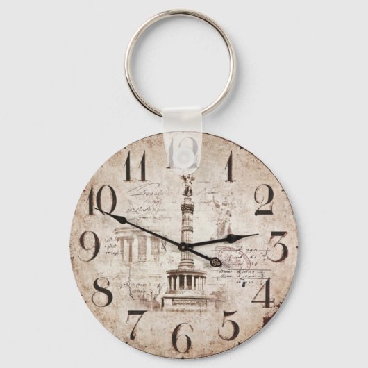 Vintag zeitlose Timeclock Schlüsselanhänger (Rückseite)