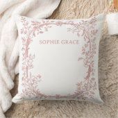 Vintag zeitloses, florrosa Baby Kissen (Decke)