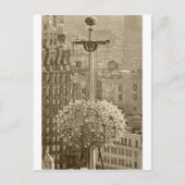 VINTAG-ZEITPLATZ POSTKARTE (Vorderseite)