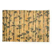 Vintag Zen Forest Bamboo Kissenbezug (Rückseite)