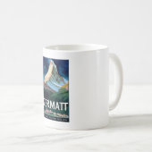 Vintag Zermatt Switzerland Matterhorn Travel Kaffeetasse (VorderseiteRechts)