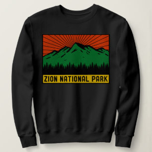 Vintag Zion Nationalpark Utah Berg Souvenir Sweatshirt