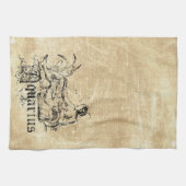 Vintag Zodiac Aquarius Geschirrtuch (Horizontal)