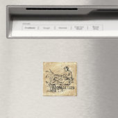 Vintag Zodiac Aquarius Magnet (In Situ (Geschirrspüler))