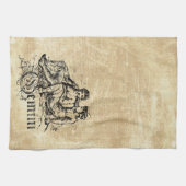 Vintag Zodiac Gemini Geschirrtuch (Horizontal)