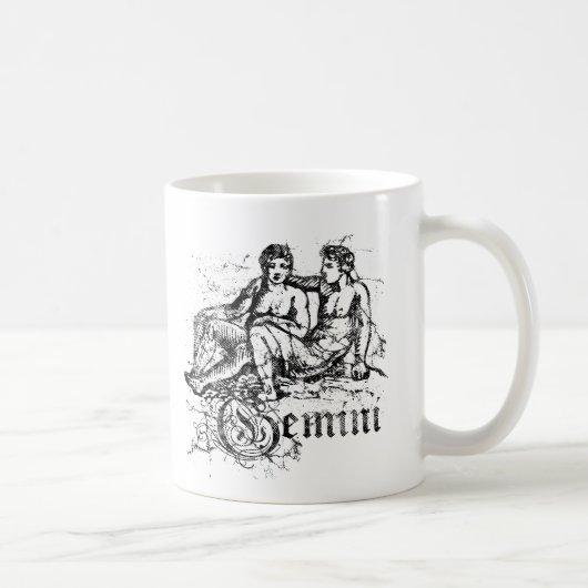 Vintag Zodiac Gemini Kaffeetasse (Rechts)