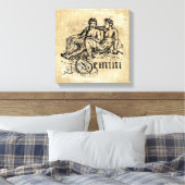 Vintag Zodiac Gemini Leinwanddruck (Insitu (Schlafzimmer))