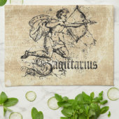 Vintag Zodiac Sagittarius Geschirrtuch (Gefaltet)