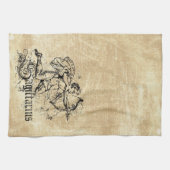 Vintag Zodiac Sagittarius Geschirrtuch (Horizontal)