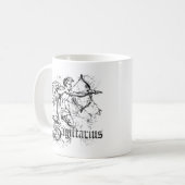 Vintag Zodiac Sagittarius Kaffeetasse (Vorderseite Links)