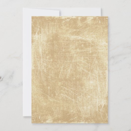 Vintag Zodiac Taurus Einladung (Rückseite)