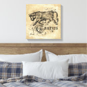 Vintag Zodiac Taurus Leinwanddruck (Insitu (Schlafzimmer))