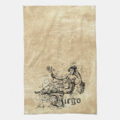 Vintag Zodiac Virgo Geschirrtuch (Vertikal)