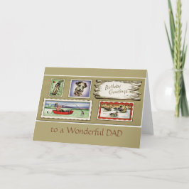 Vintag zu einer wunderschönen Vater Geburtstagskar Karte