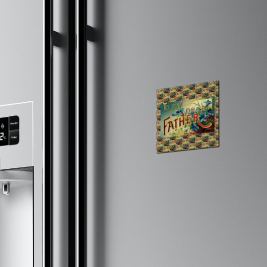 Vintag zu meinem lieben Vater Musterküche Magnet