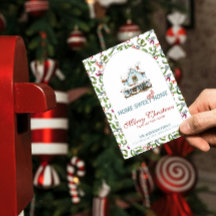 Vintag Zuhause Sweet New Zuhause Blue House Weihna