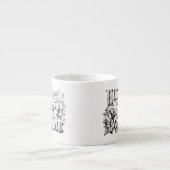 Vintag Zuhause Sweet Zuhause Wohngestaltung und Ge Espressotasse (Vorderseite)