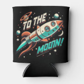 Vintag zum Mondraketenschiff Dosenkühler (Vorderseite)