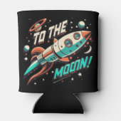 Vintag zum Mondraketenschiff Dosenkühler (Rückseite)