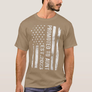 Vintag zur Tante Est 2023 Amerikanische Flagge T-Shirt