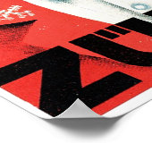 Vintag Zürich Hotel Reisewerbung Poster (Ecke)