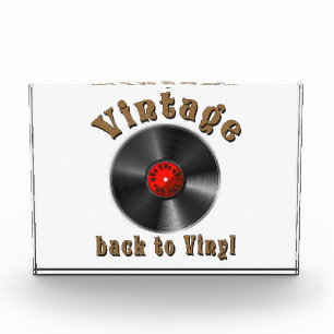 Vintag - Zurück zu Vinyl ist der Rekord zurück Fotoblock