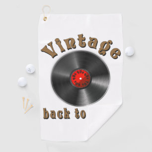 Vintag - Zurück zu Vinyl ist der Rekord zurück Golfhandtuch