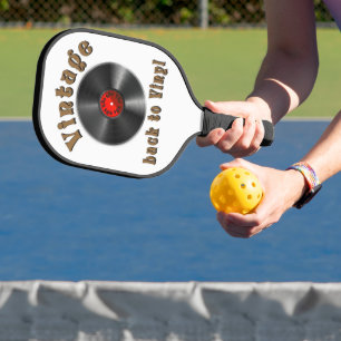 Vintag - Zurück zu Vinyl ist der Rekord zurück Pickleball Schläger