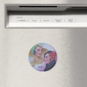 Vintag zwei Frauen 1932 Magnet (In Situ (Geschirrspüler))