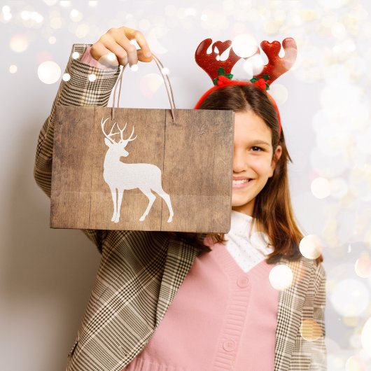 Vintaga Beauty Wood & Deer Große Geschenktüte