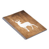 Vintaga Beauty Wood & Deer Notizblock (Rechte Seite)