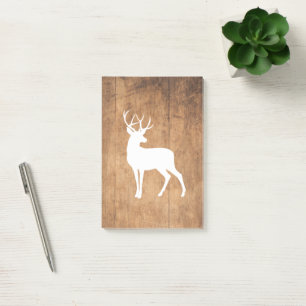 Vintaga Beauty Wood & Deer Post-it Klebezettel