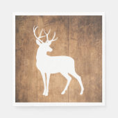 Vintaga Beauty Wood & Deer Serviette (Vorderseite)