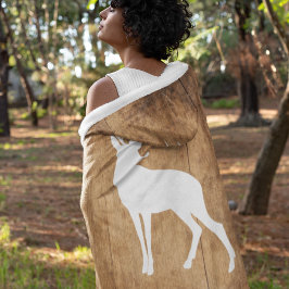 Vintaga Beauty Wood & Deer Sherpadecke