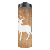 Vintaga Beauty Wood & Deer Thermosbecher (Vorderseite)
