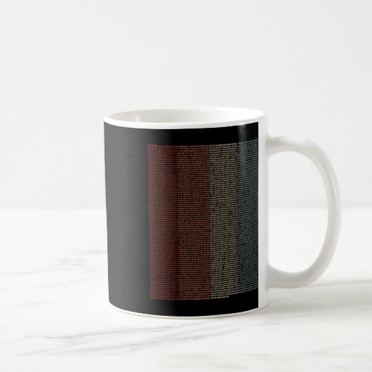 Vintage 10000 Ziffern i-Zeichen - Mathematik - Kaffeetasse (Rechts)