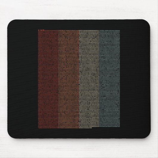 Vintage 10000 Ziffern i-Zeichen - Mathematik - Mousepad (Vorne)