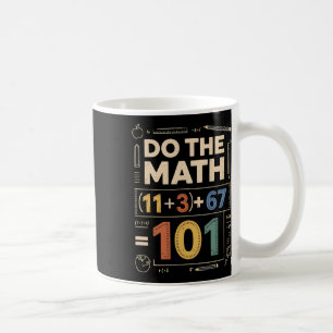 Vintage 100 Tage Schule Mathe-Gleichung Rechne Nac Kaffeetasse