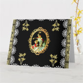 Vintage 115 karte (Gelbe Blume)