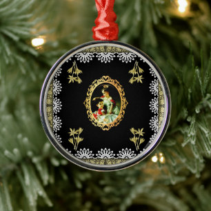 Vintage 115 ornament aus metall