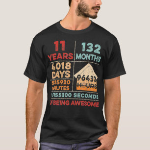 Vintage 11. Geburtstag 11 Jahre alt, großartig A T-Shirt