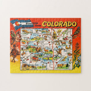 Vintage 11x14 Farbkarte Jigsaw Puzzle