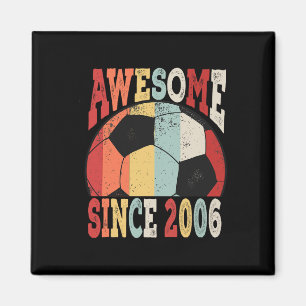 Vintage 13. Geburtstag Fußball Großartig Seit 2006 Magnet