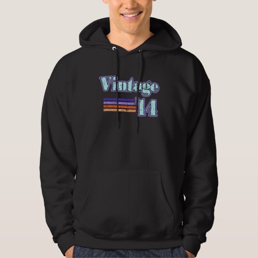Vintage 14 hoodie (Vorderseite)