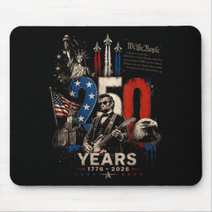 Vintage 16. Präsident Abe Lincoln spielt Gitarre Mousepad
