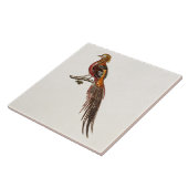 Vintage 1700s Fasan-Spiel-Vögel - Fasan-Vogel Fliese (Seite)