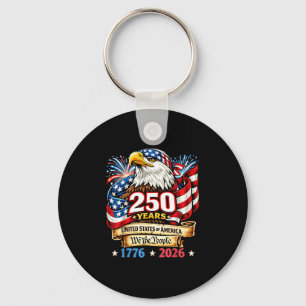 Vintage 1776-2026 Amerikaner 4. Juli 250 Jahre Schlüsselanhänger
