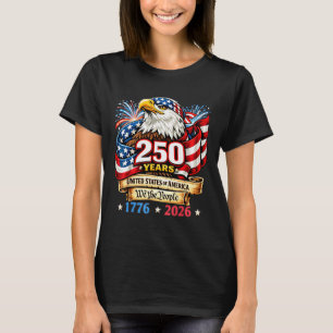 Vintage 1776-2026 Amerikaner 4. Juli 250 Jahre T-Shirt