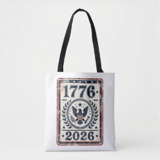 Vintage 1776 2026 patriotischer Adlersiegel Tasche