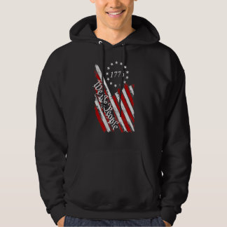 Vintage 1776 amerikanische Flagge Wir Menschen USA Hoodie